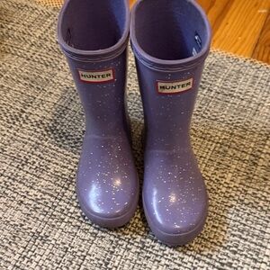 Hunter Lavender Sparkle Boots